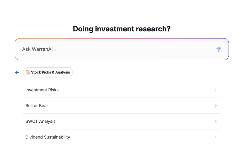 WarrenAI for Investors