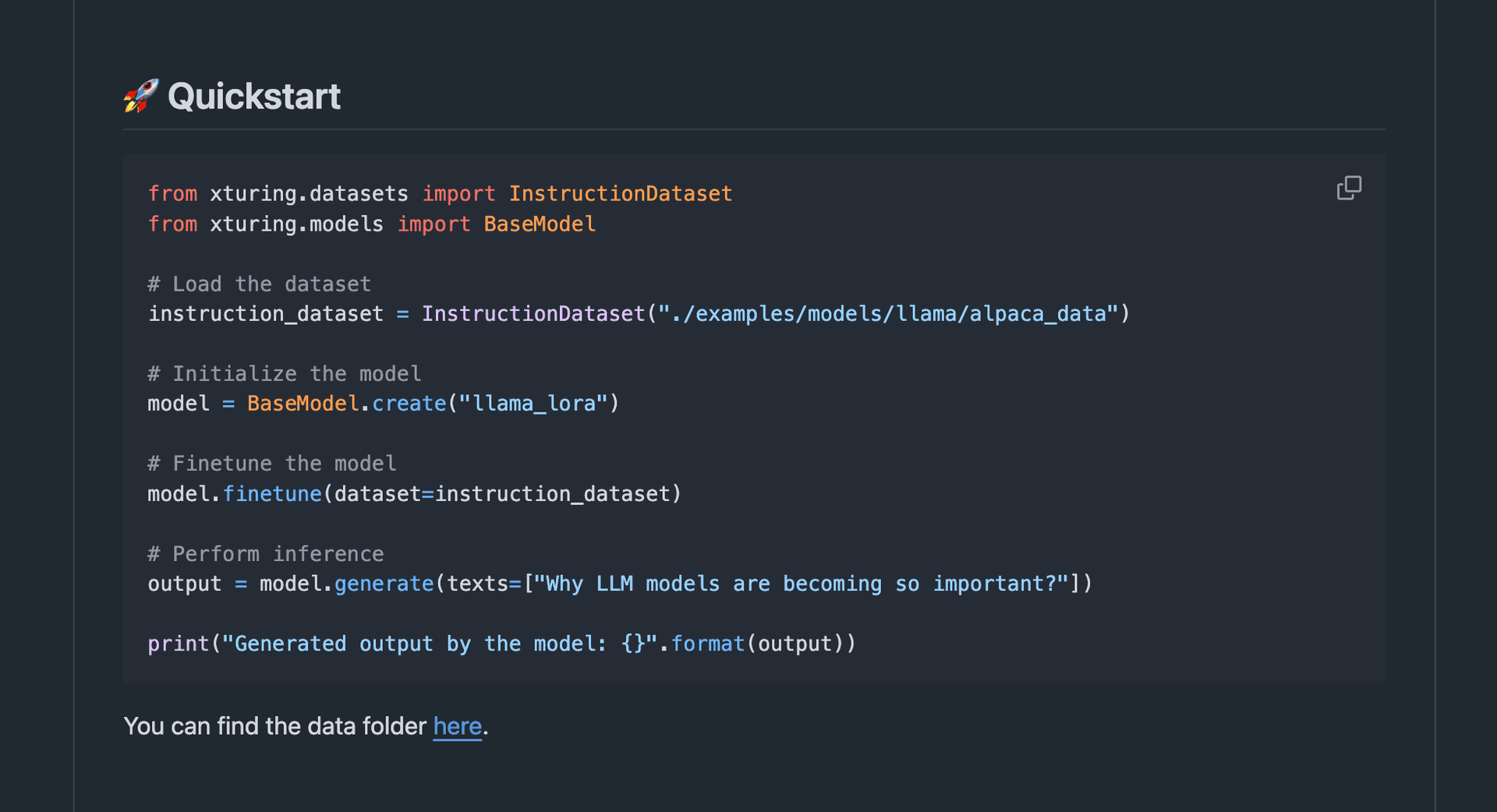 xTuring - LLM Fine-Tuning Library